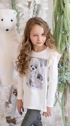 Kizz Tunika Miś Ecru