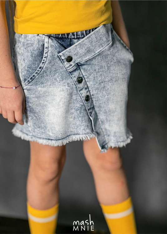 MashMnie Skirt Jeans Blue
