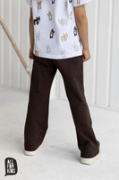 All Spodnie Szerokie/ Szwedy Brązowe