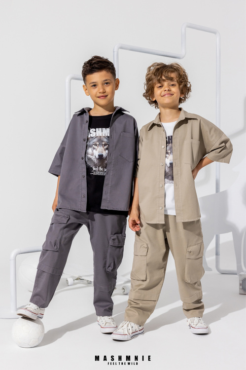 MashMnie Koszula Szara