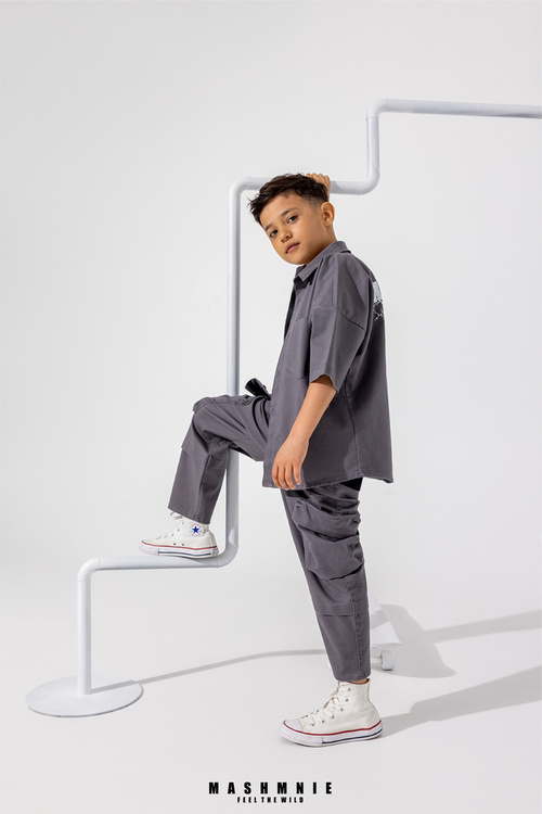 MashMnie Koszula Szara