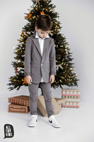 All For Kids Business Check Trousers