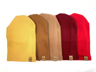 MiMi Czapka z Kominem Karmel