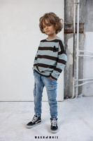 MashMnie Spodnie Bojówki Jeans Niebieskie