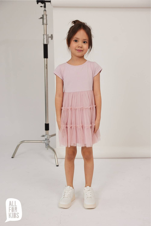 All For Kids Dress Positive Pink