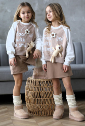 PRE ORDER Qba Bluza Miś z Balonikiem