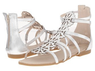 Pampili Sandały srebrne Skóra