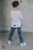 MashMnie Spodnie Boyfriendy Niebieskie