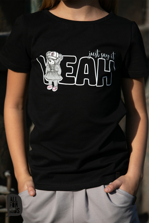 All For Kids T-shirt Girls Black