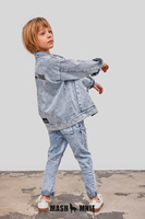 MashMnie Spodnie Jeans Niebieskie