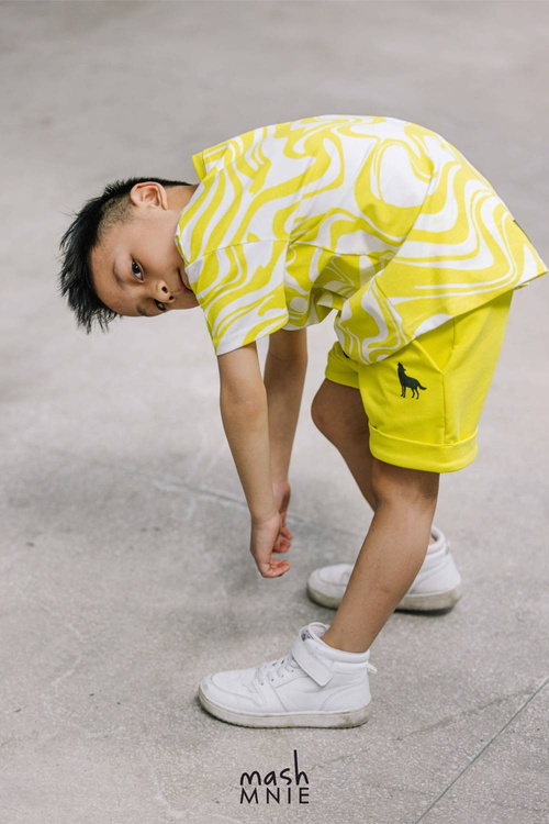 MashMnie Szorty Wolf Żółte