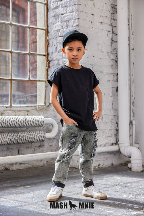 MashMnie Jeansy Boyfriend Grey