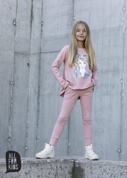 All For Kids Knitted Pants Pink