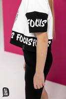 All For Kids T-shirt Focus Czarno-Biały
