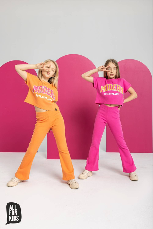 All For Kids Crop Top  Modern Pomarańcz