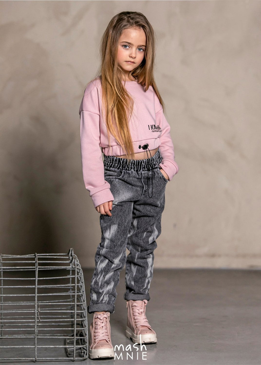 MashMnie Bluza Crop Róż