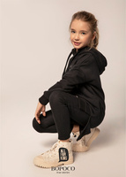 Girls' tracksuit Black