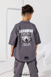 MashMnie Koszula Szara