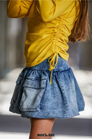 MashMnie Gestreifte Bluse Weiß