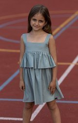 MashMnie Sukienka Falbanki Mięta