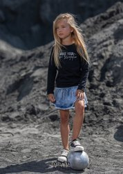 MashMnie Bluza Long Czerń