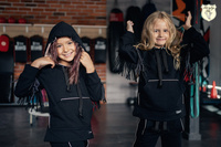 Kids By Voga Mädchen-Trainingsanzug Schwarz