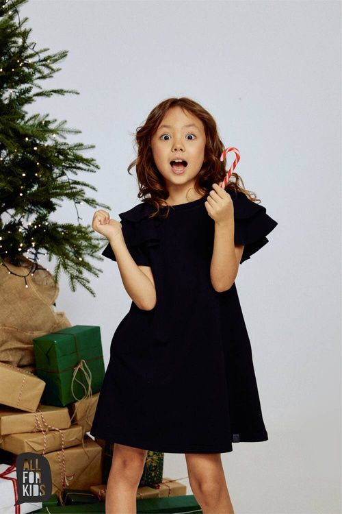 All For Kids Kleid mit Rüschen