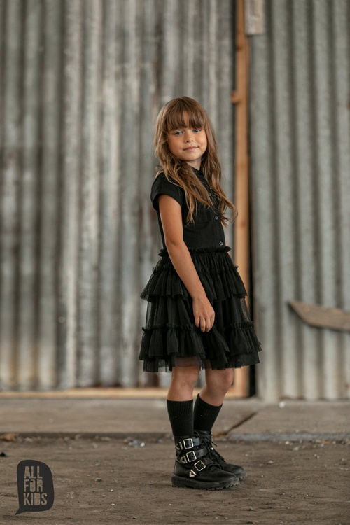 All For Kids Dress Positive Black