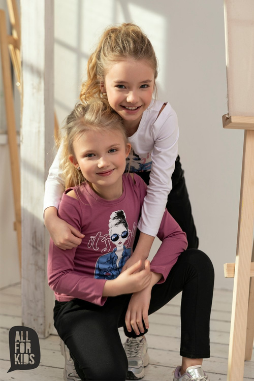 Bluse Mädchen Weiß