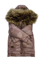 Winterjacke Regenbogen Braun