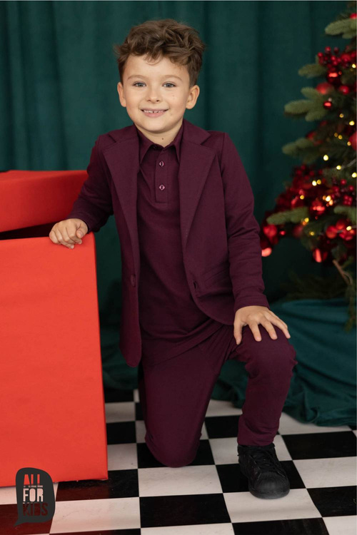 All For Kids Marynarka Boy Bordo