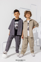 MashMnie Koszula Szara