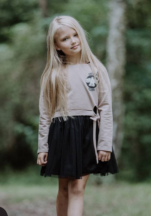 All For Kids Bluza Wiązanie Beż