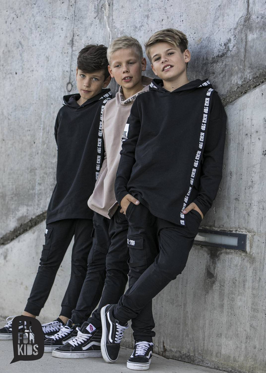 All For Kids Pants Black Pocket      
