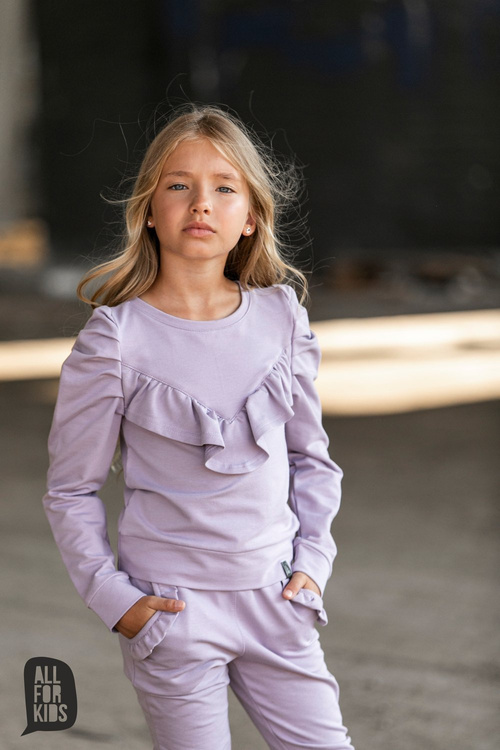 All For Kids Blouse Frills Violet