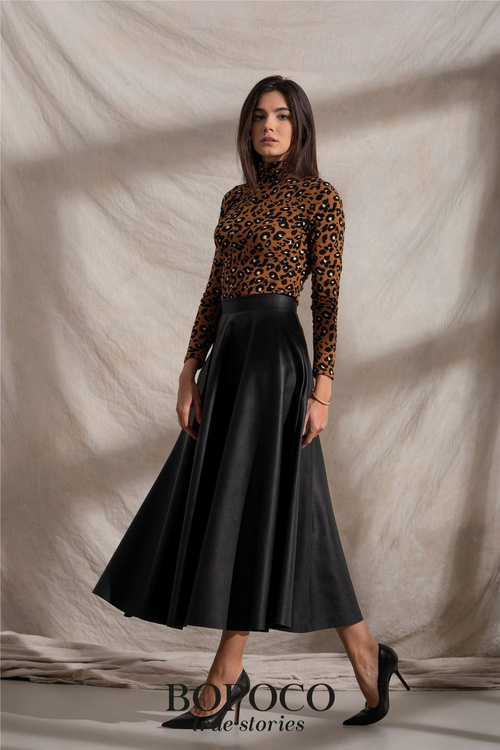 TIULOWA SPÓDNICZKA Z DŁUŻSZYM TYŁEM