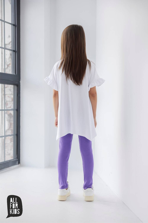 All For Kids Getry Prązek Fioletowe