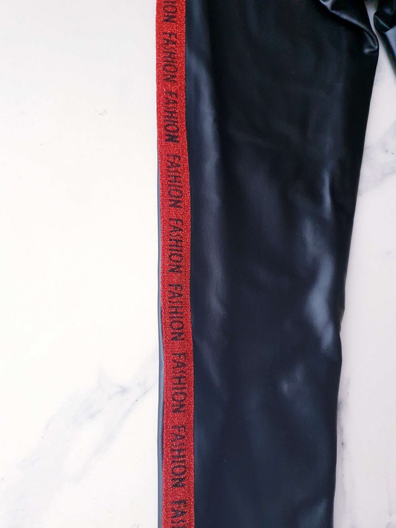 Kizz Getry Eko Skórka z Czerwonym Lampasem