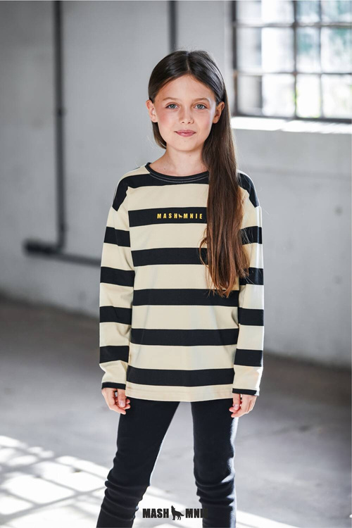 MashMnie Bluse Gestreift Rosa