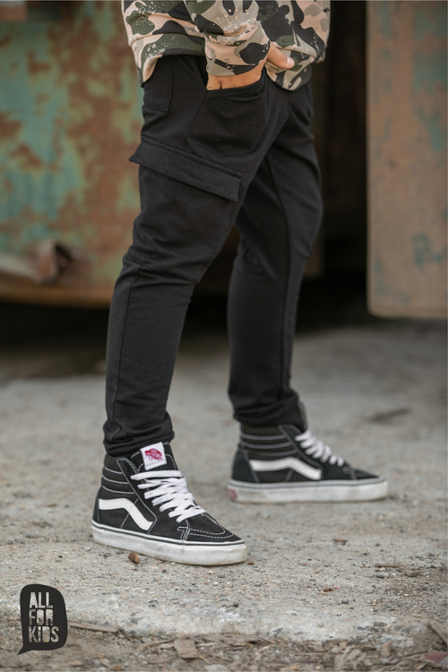 All For Kids Pants Black Pocket      