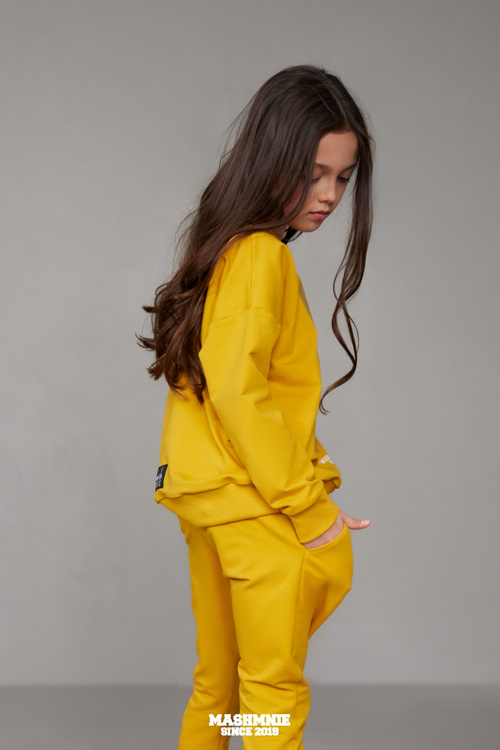 MashMnie Bluza Żółta Wolf Boys&Girls