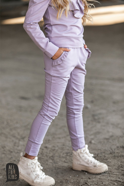 All For Kids Knitted Pants Purple