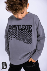 AllForKids Bluza Szara Privilege