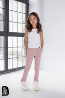 All Spodnie Eleganckie Róż