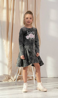 Kleid Jeans Grau