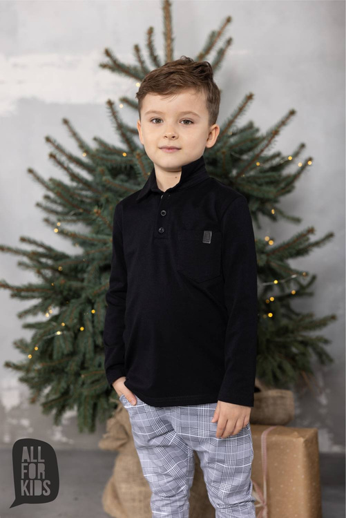 All For Kids Koszula Polo Czerń