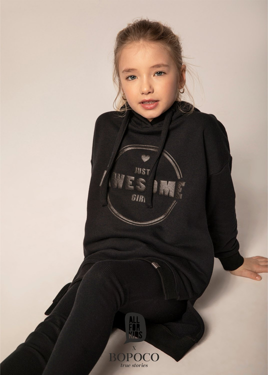 Girls' tracksuit Black