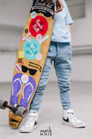 MashMnie Pants Acid Wash Blue 