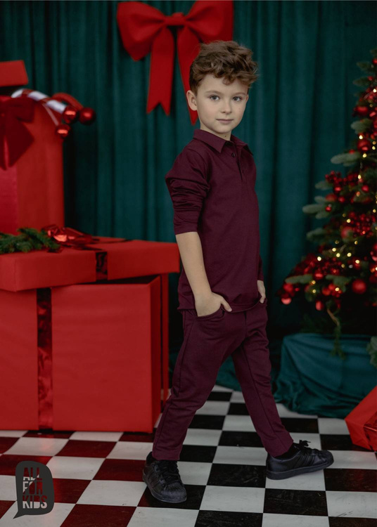All For Kids Marynarka Boy Bordo