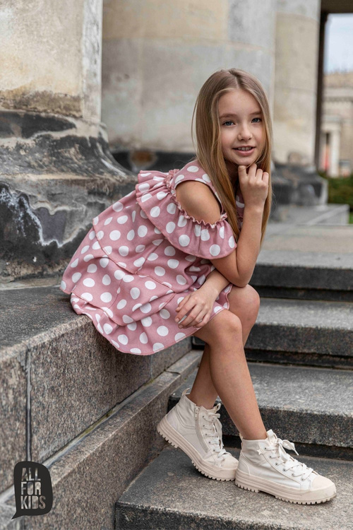 ALL FOR KIDS DRESS BOHO PINK